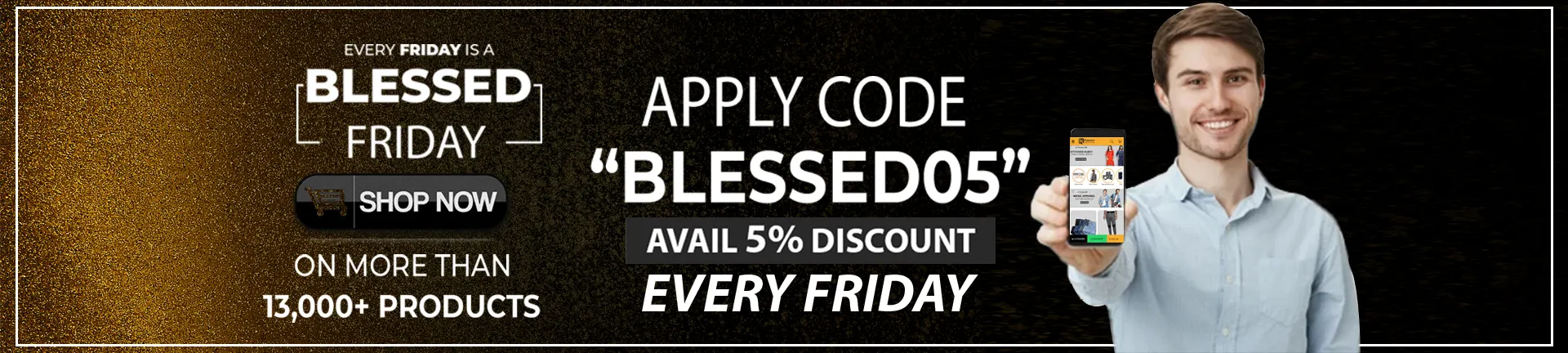 Every Friday is Blessed, we like to share discount of 5% to every one - Kayazar