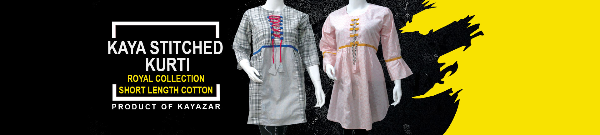 Buy Stitched Kurtis Cotton Collection Online in Pakistan - Kayazar