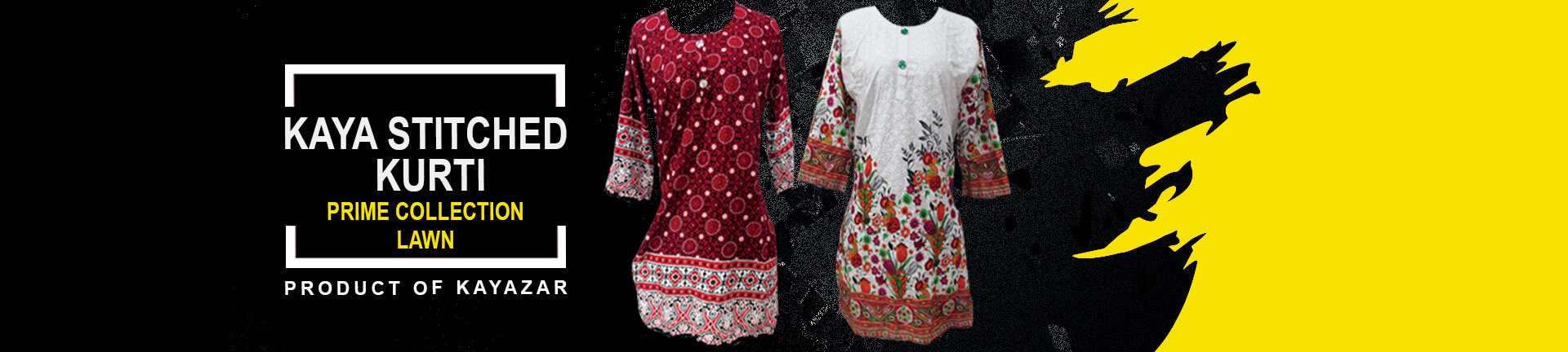 Buy Stitched Kurtis Lawn Collection Online in Pakistan - kayazar