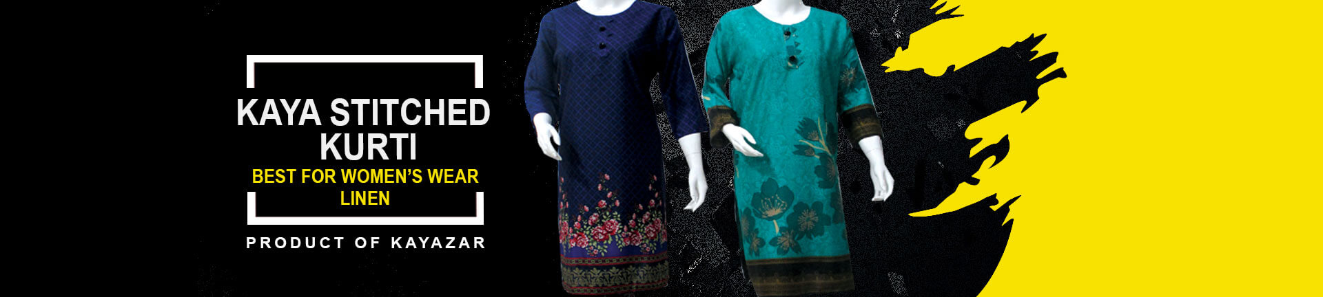 Buy Stitched Kurtis Kaya Linen Collection Online in Pakistan - Kayazar
