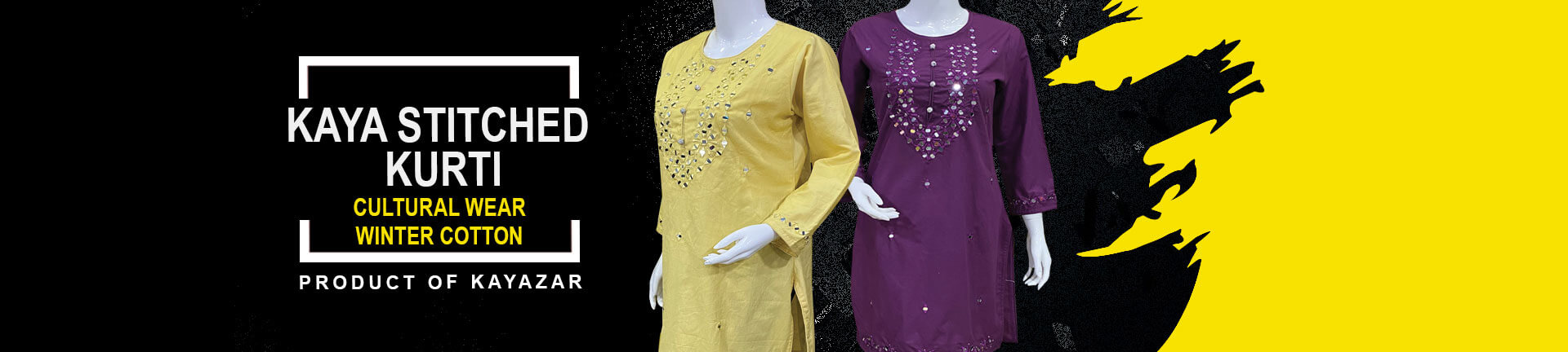 Buy Stitched Kurtis Winter Cotton Online in Pakistan - Kayazar