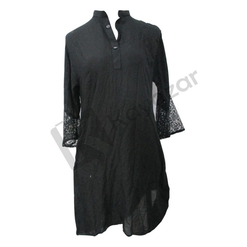 Plain BlacK Kurti 80x80 (KL7860251280)