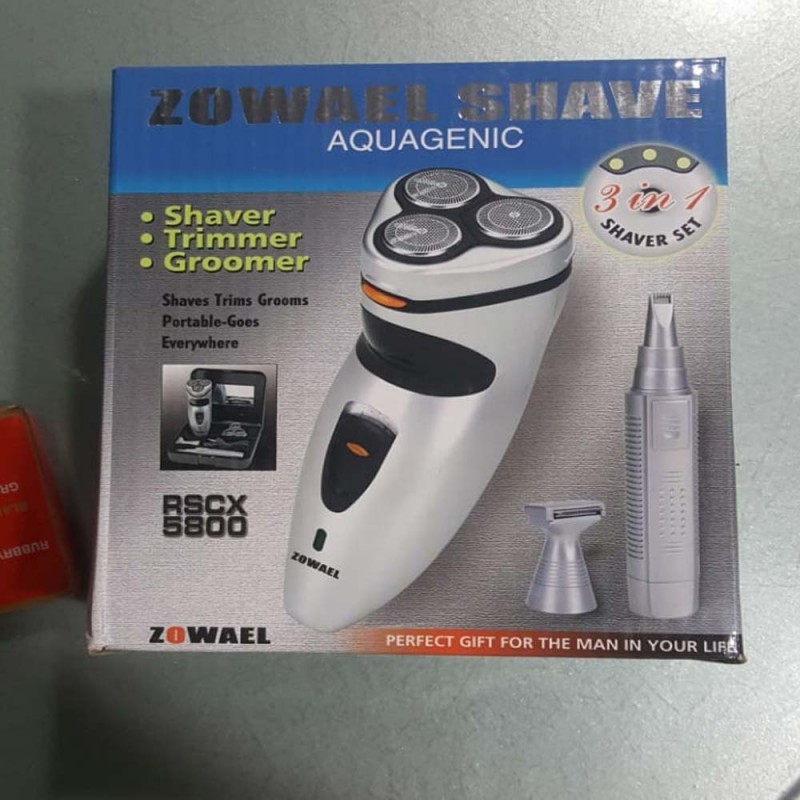 Zowel Shave Aquagenic 3 in 1 Shaver Set