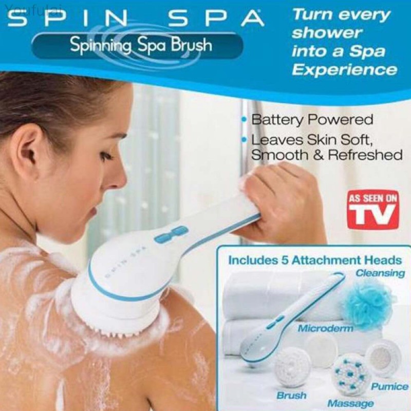 Spinning Spa-Spinning Bath Brush