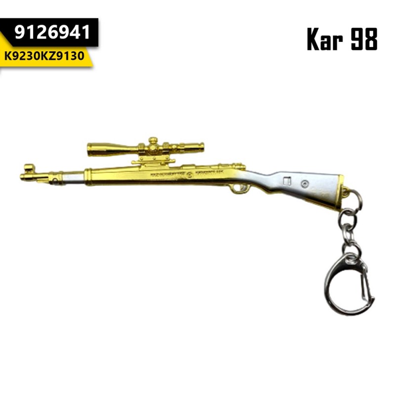 PUBG Guns Keychain Kar-98 Golden-Silver