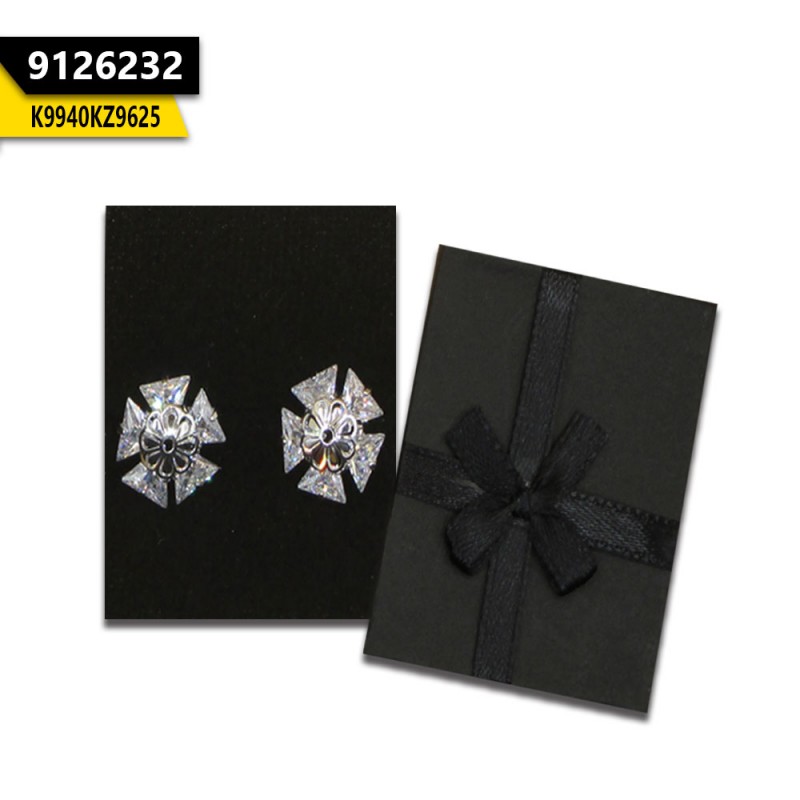 Floral Zircon Studs