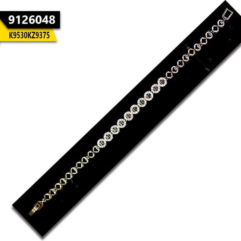 Silver Fancy Stone bracelet