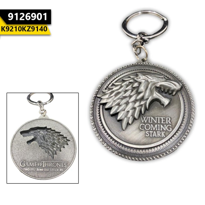 Winter Snow Metal Keychain