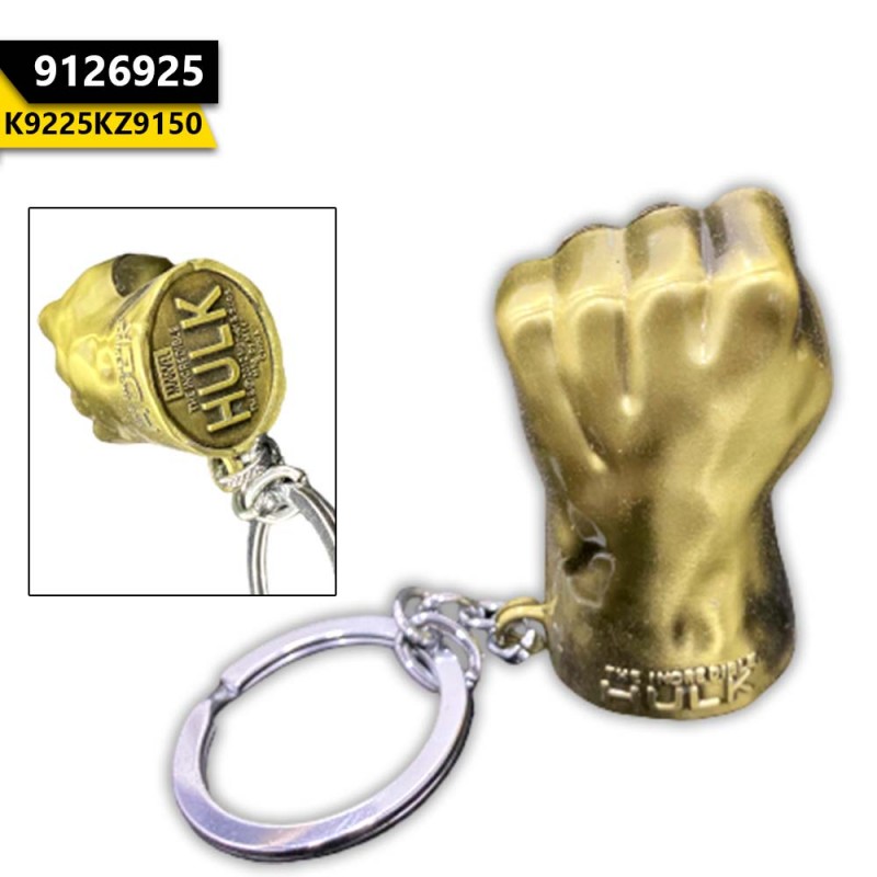 Hulk Fist Metal Keychain