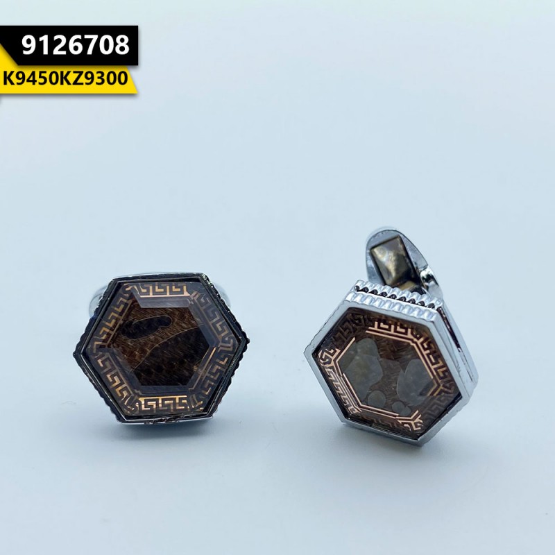 2021 Men's Cufflink Champagne Stone