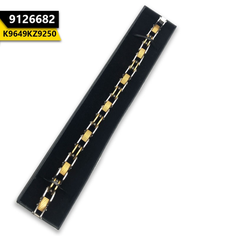 Men's Bracelet Stylish Gold Black