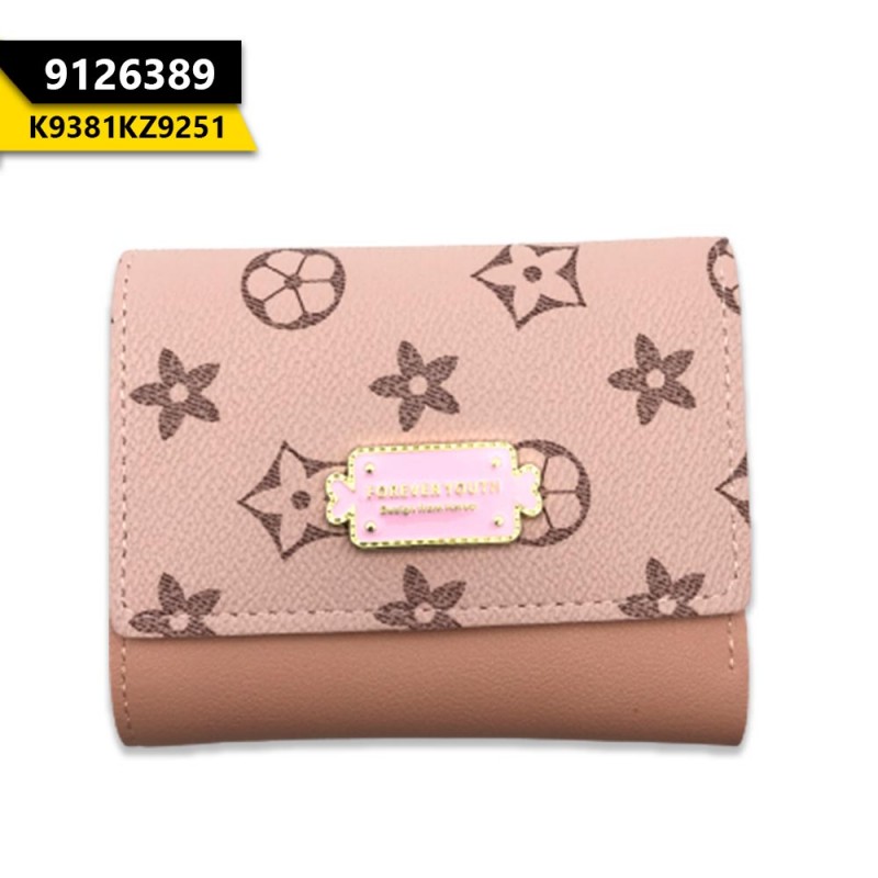 Forever Youth Small Wallet Light Pink Print