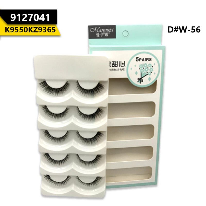 False Eyelashes 5 Pairs D# W-56