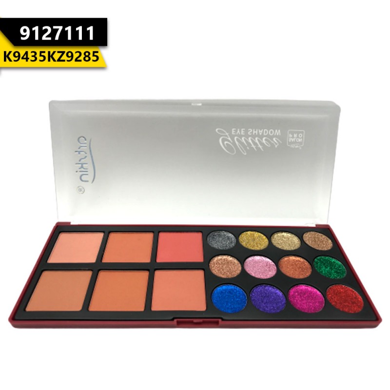 Artskin Blusher & 12 Glitter Eyeshadow Palette