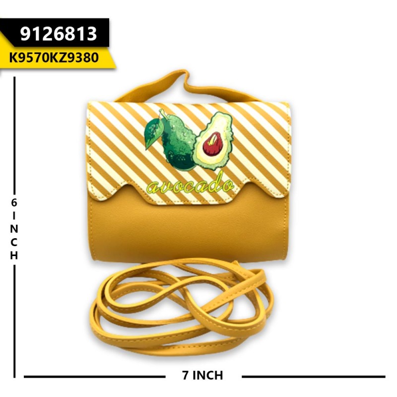 Womens Mobile Pouch (Horizontal) Mustard Avacado