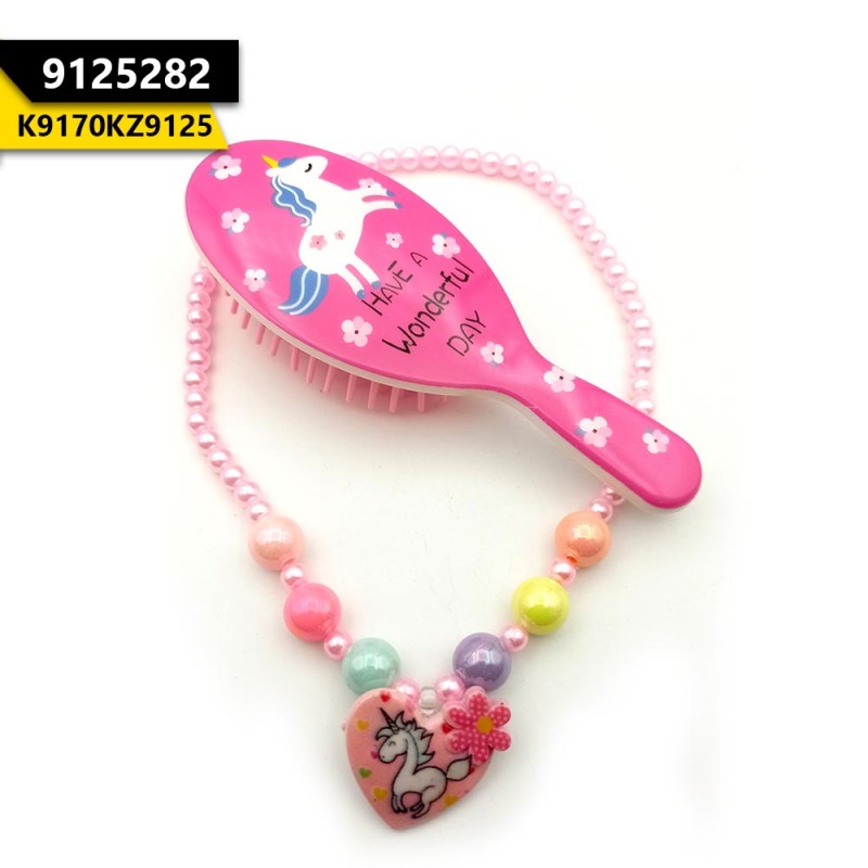 Kids Necklace Baby Pink With D.Pink H.Brush