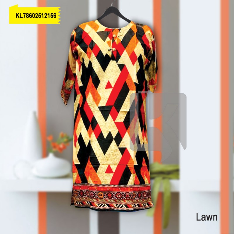 Lawn Printed Stitched Kurti 80x80 - KL78602512156