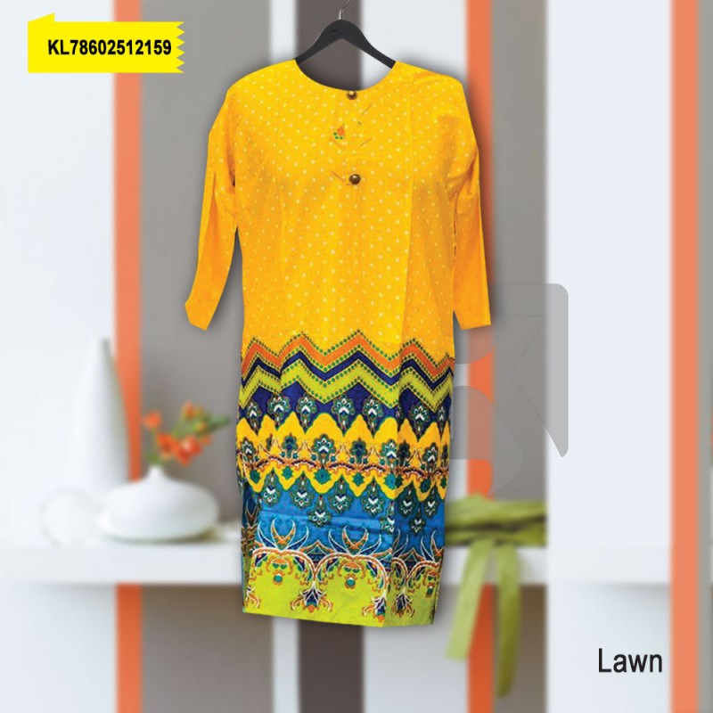 Lawn Printed Stitched Kurti 80x80 - KL78602512159