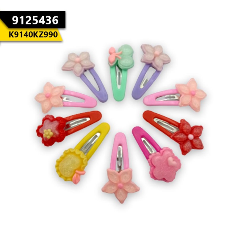Kids Multi Color & Shape Tik Tok Clips (10-Pcs)