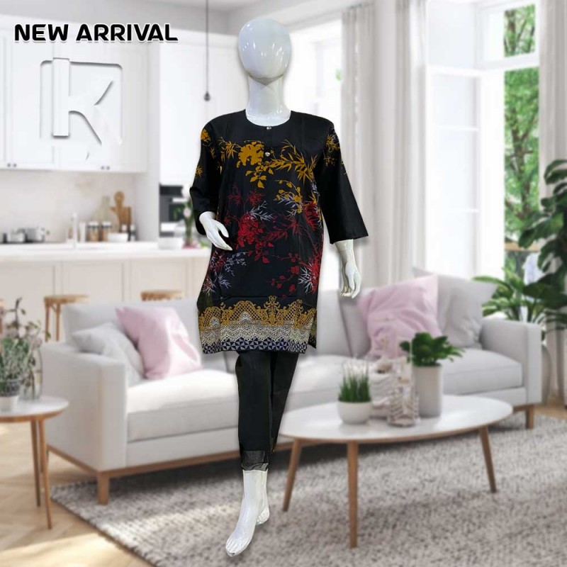 Printed Stitched Lawn Kurti  (Kl2138)