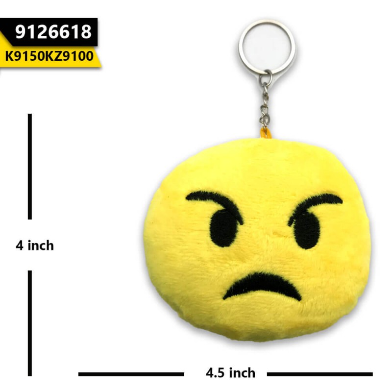 Emoji Keychain Big Angry