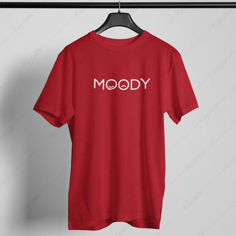 Men's T-Shirt Round Neck Moody (Permanent Print)