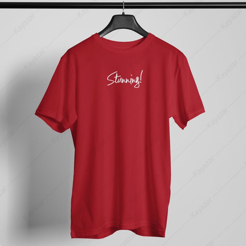 Men's T-Shirt Round Neck Stunning (Permanent Print)