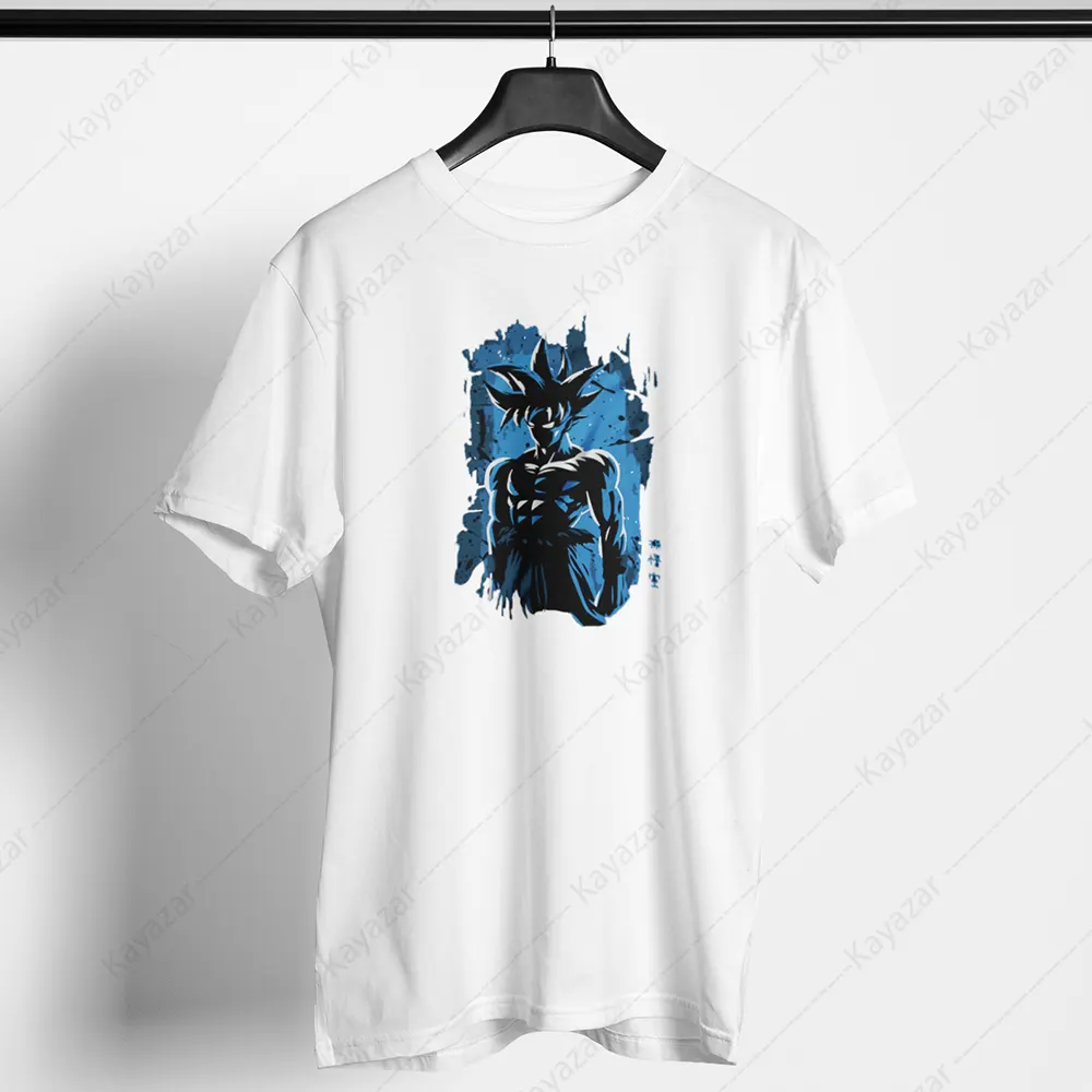 Men's T-Shirt Round Neck Goku-2 (Permanent Print)