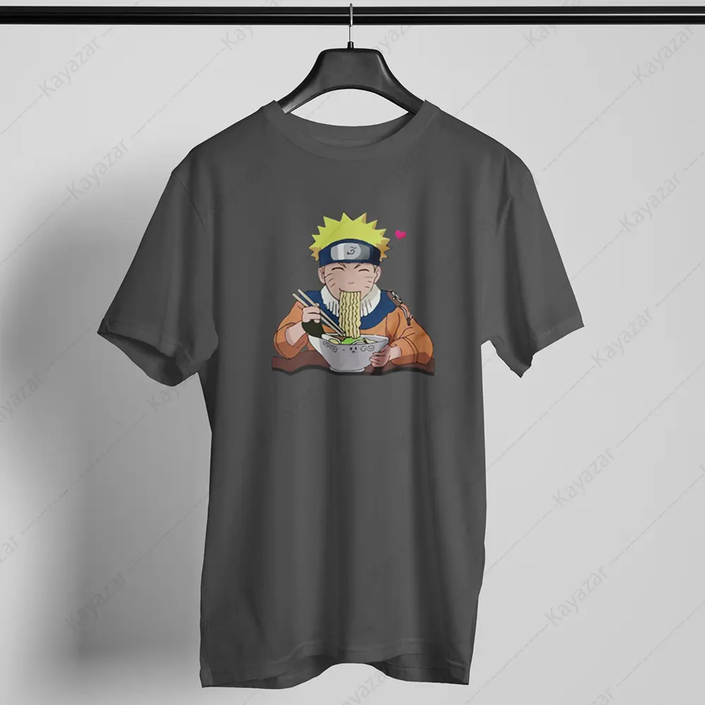 Men's T-Shirt Round Neck Naruto-2 (Permanent Print)