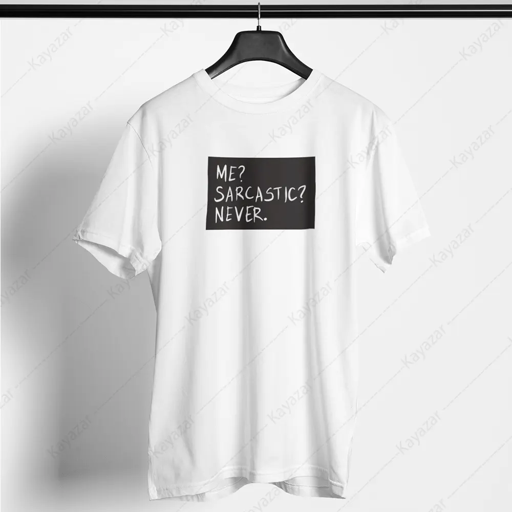 Men's T-Shirt Round Neck Sarcastic (Permanent Print)