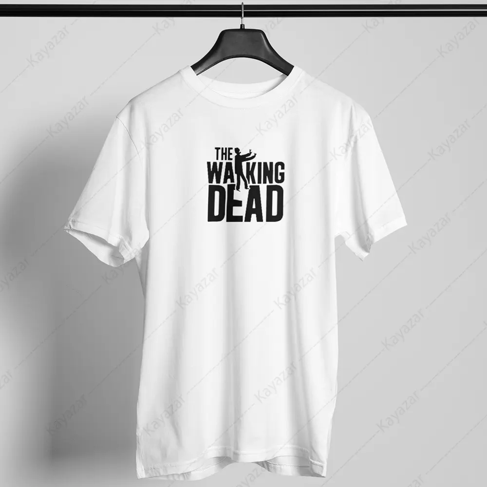 Men's T-Shirt Round Neck Walking-Dead (Permanent Print)