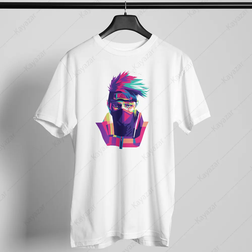 Men's T-Shirt Round Neck Naruto-6 (Permanent Print)