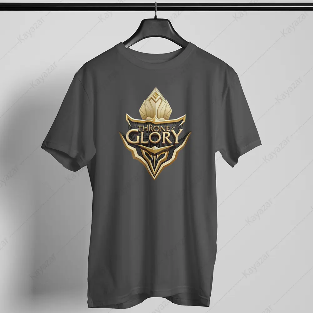Men's T-Shirt Round Neck Throne-Glory (Permanent Print)