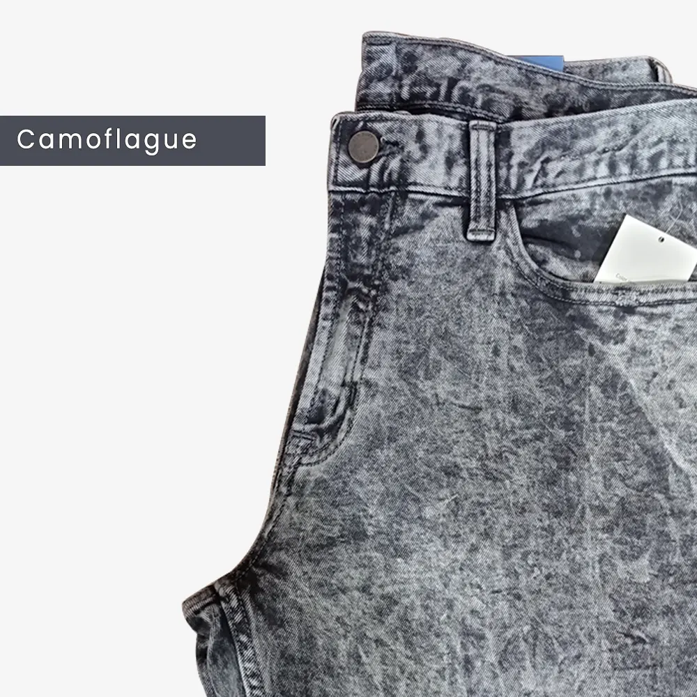Men's Straight Camouflage Stretchable Jeans