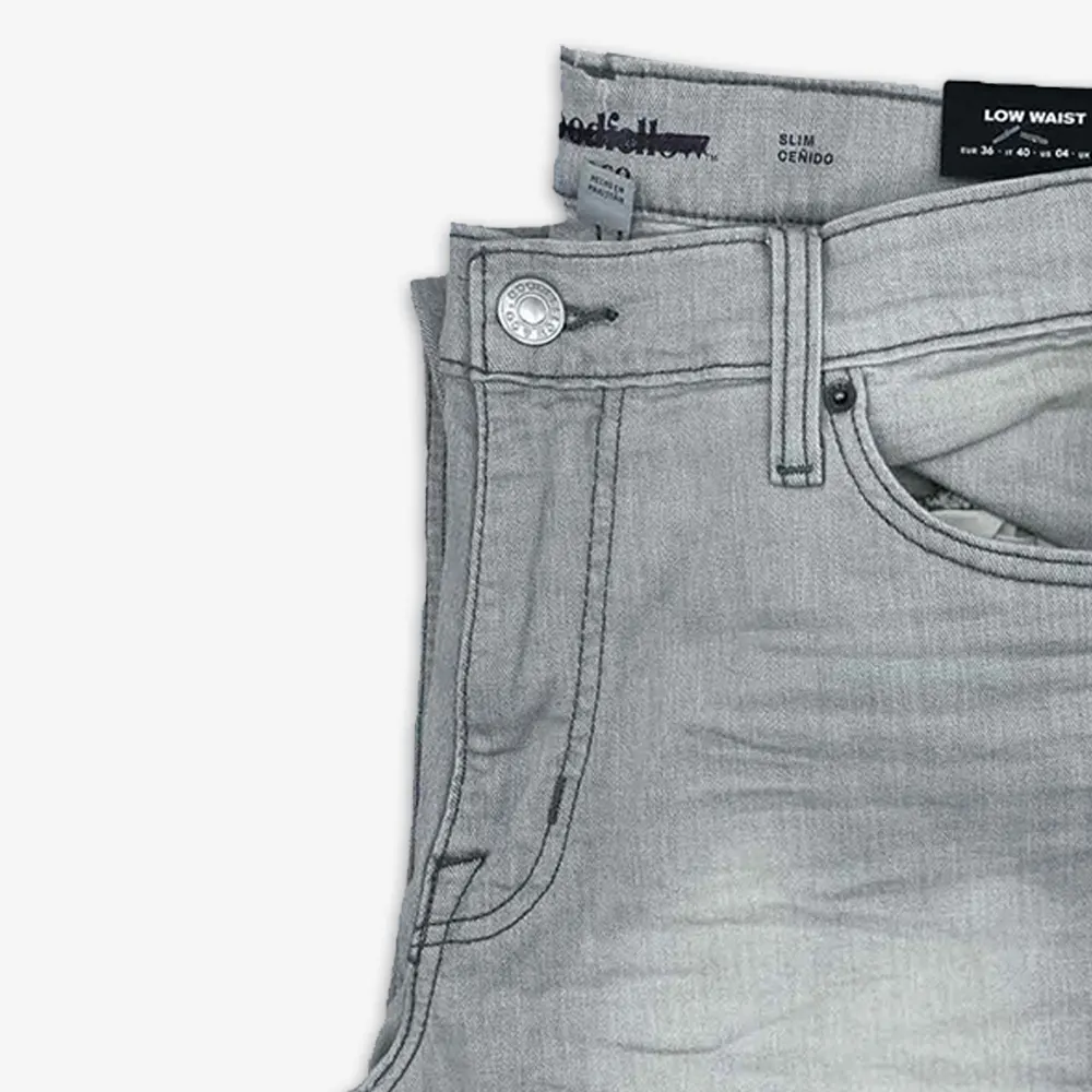 Men's Slim Fit Jeans Light-Grey Power Stretch