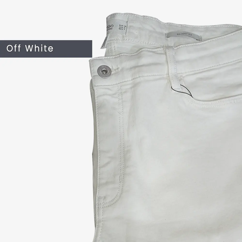 Men's Straight Jeans (Pearl White) Power Stretch
