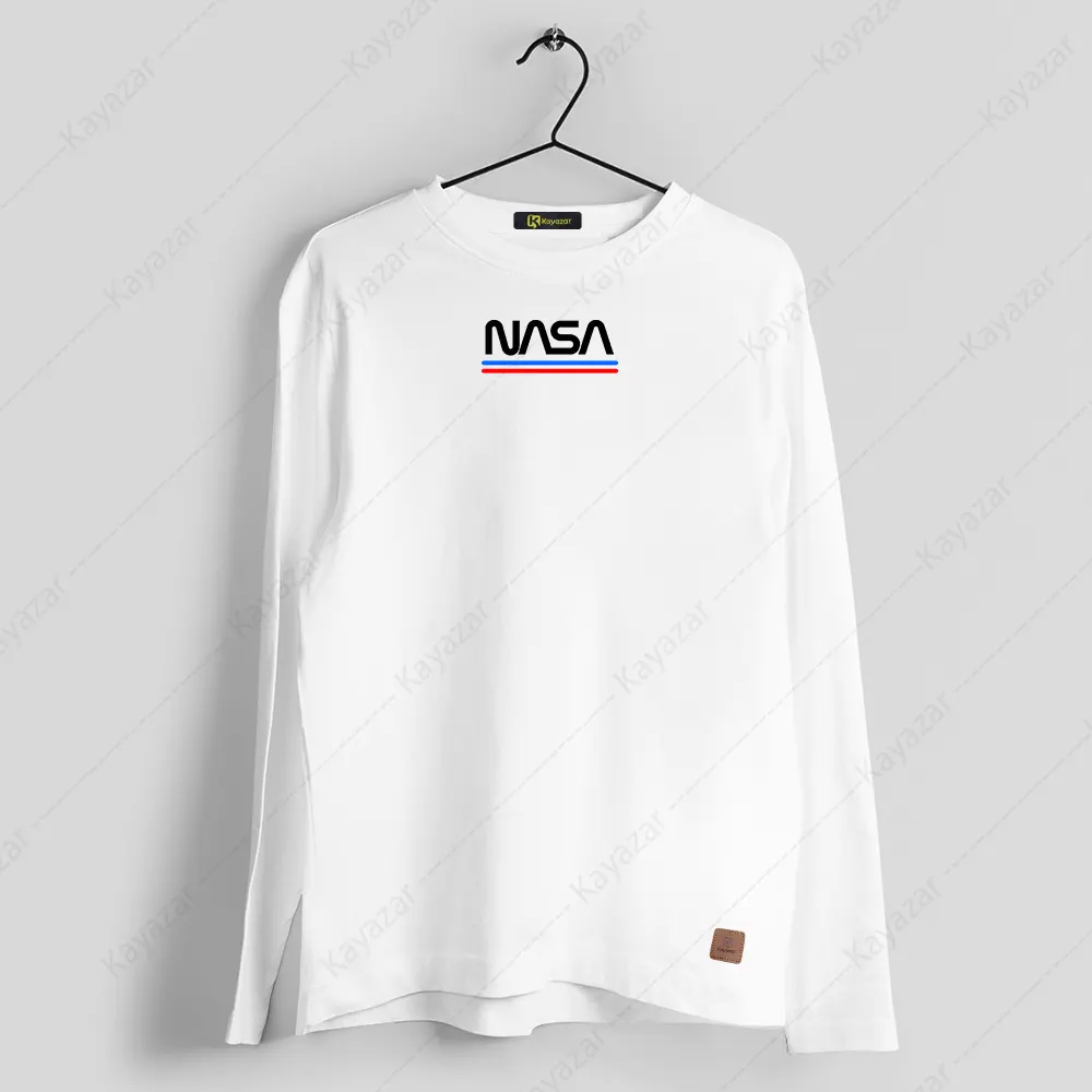 Round Neck Full Sleeves T-Shirt Nasa Print (Permanent)