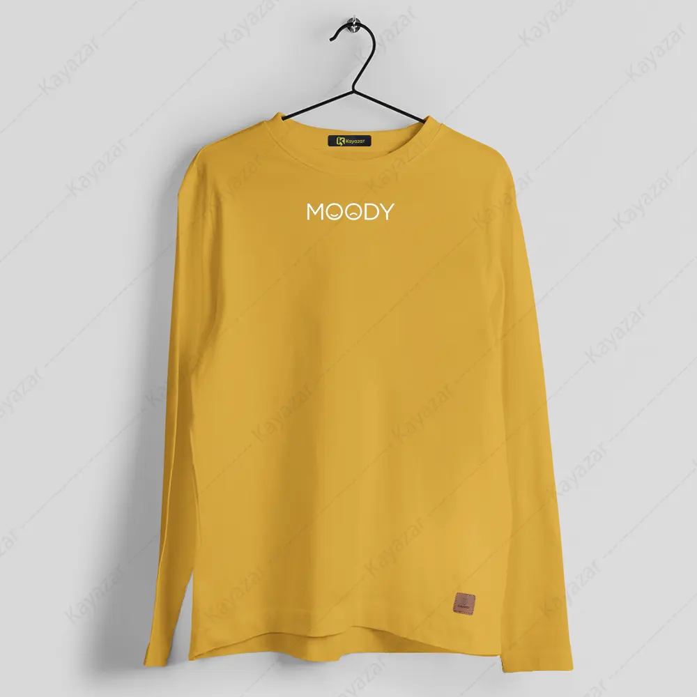 Shop Women's Round Neck Full Sleeves T-Shirt Moody Print (Permanent)