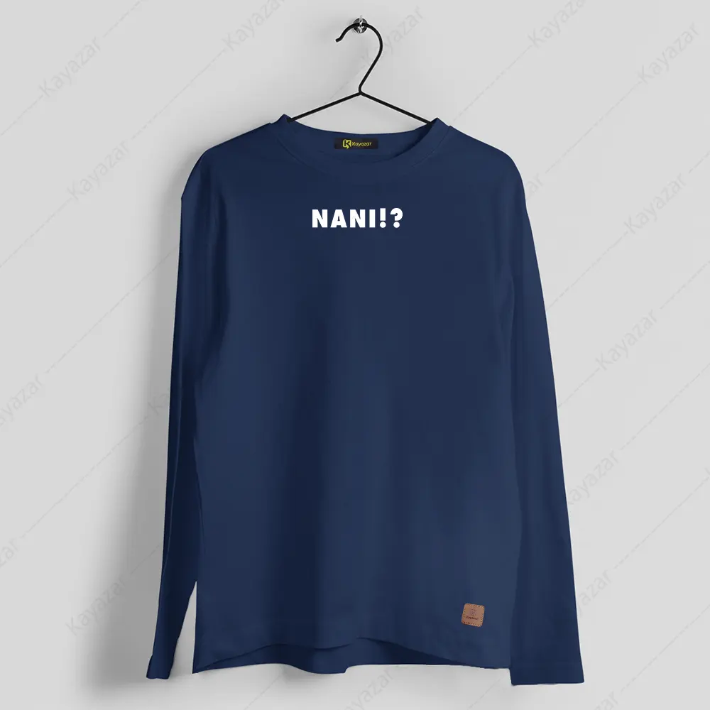 Buy Girls Round Neck Full Sleeves T-Shirt Nani Print (Permanent)