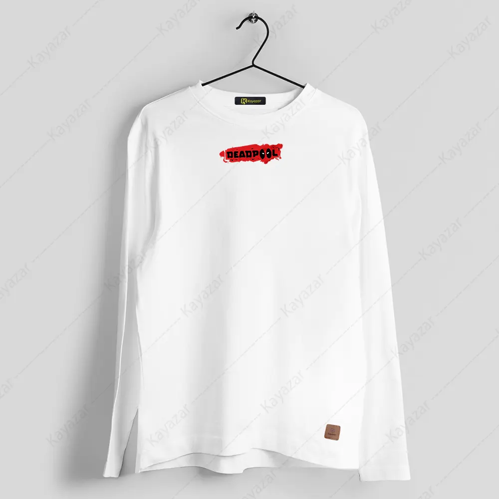 Men's Full Sleeves Round Neck T-Shirt DeadPool (Permanent Print)