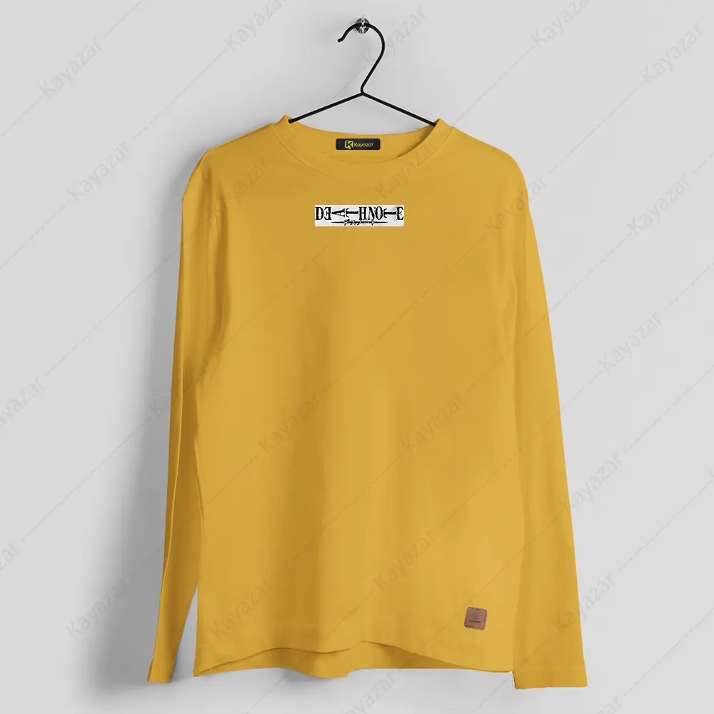 Men's Full Sleeves Round Neck T-Shirt Deat Note (Permanent Print)