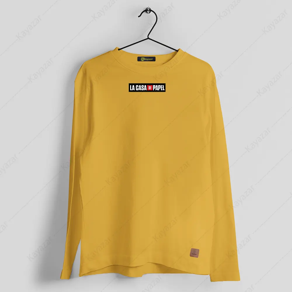 Men's Full Sleeves Round Neck T-Shirt LeCasaDePapel (Permanent Print)