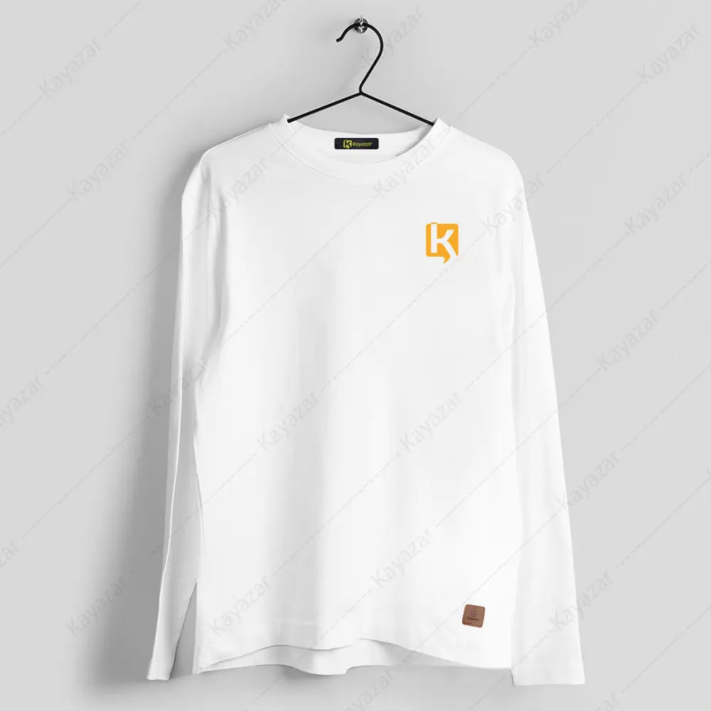 Girls Full Sleeves Round Neck T-Shirt Kayazar-Logo (Permanent Print)
