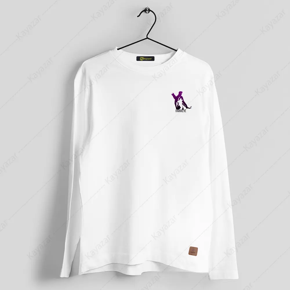 Men's Full Sleeves Round Neck T-Shirt HawkEye (Permanent Print)