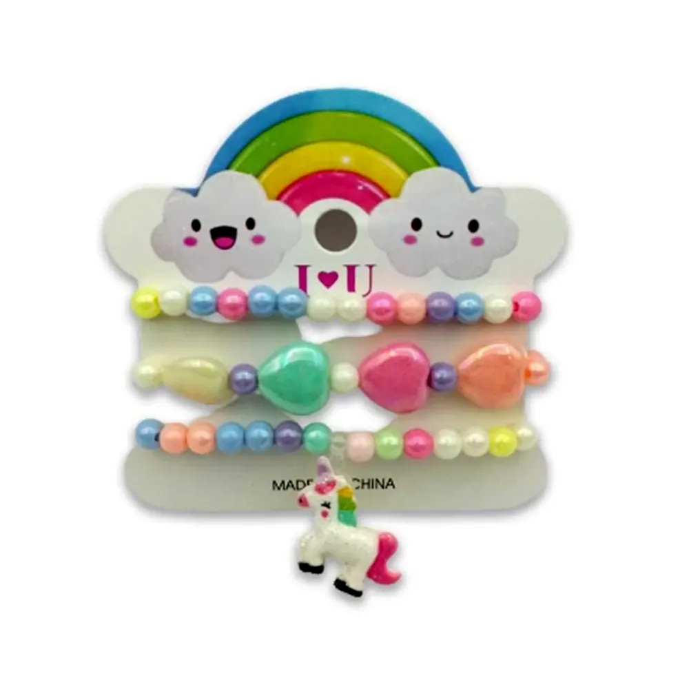 Kids Unicorn Pony Bracelet Set