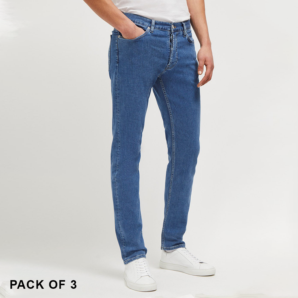 Men's Slim Stretchable Jeans Pack of 3