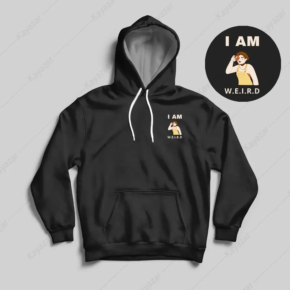 Girls Permanent Print Hoodies - Weird