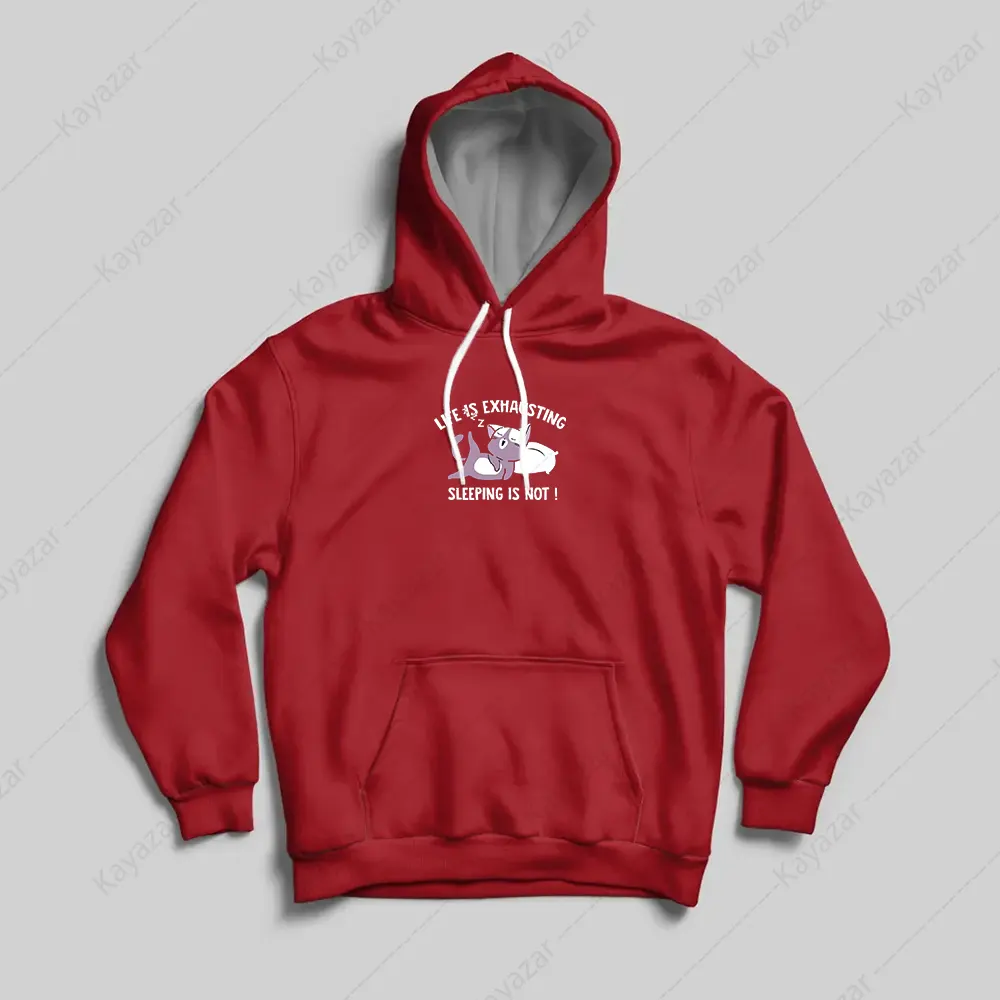 Girls Permanent Print Hoodies - Life Exhausting