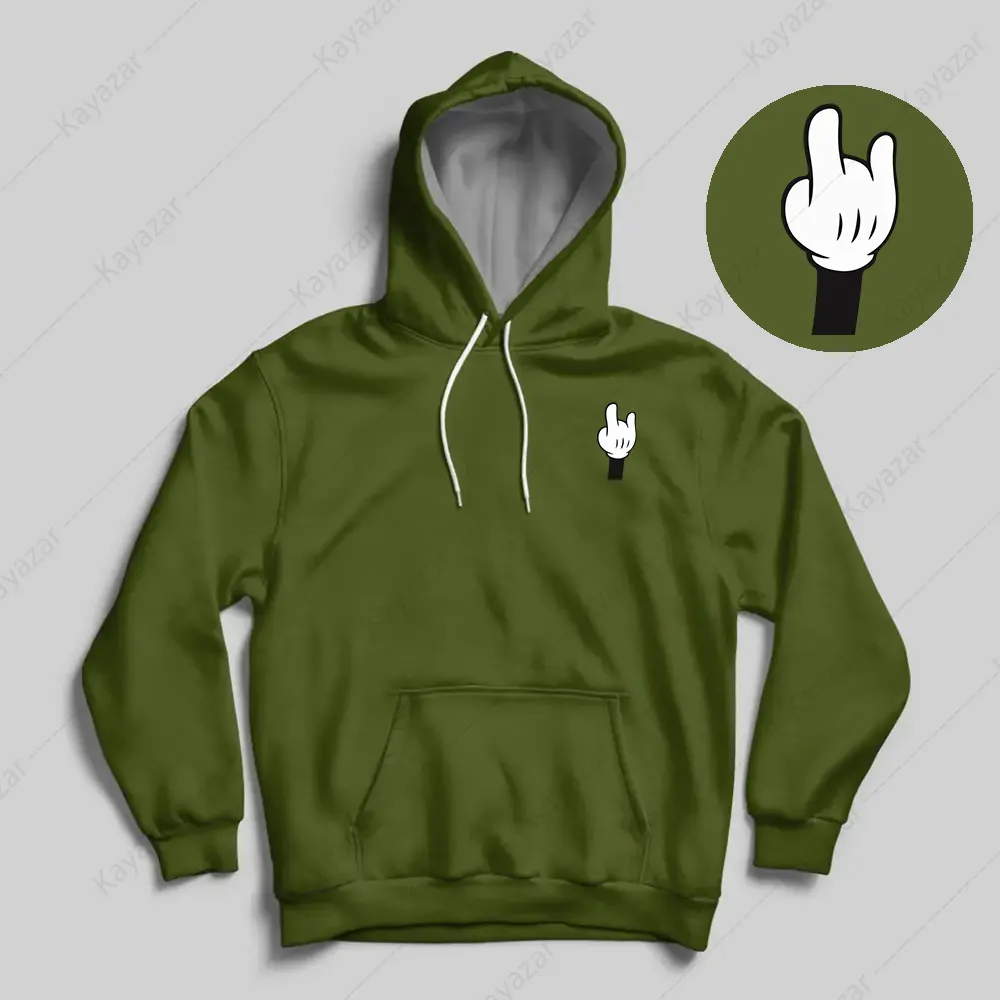Unisex Permanent Print Hoodies - Mickey-Hand