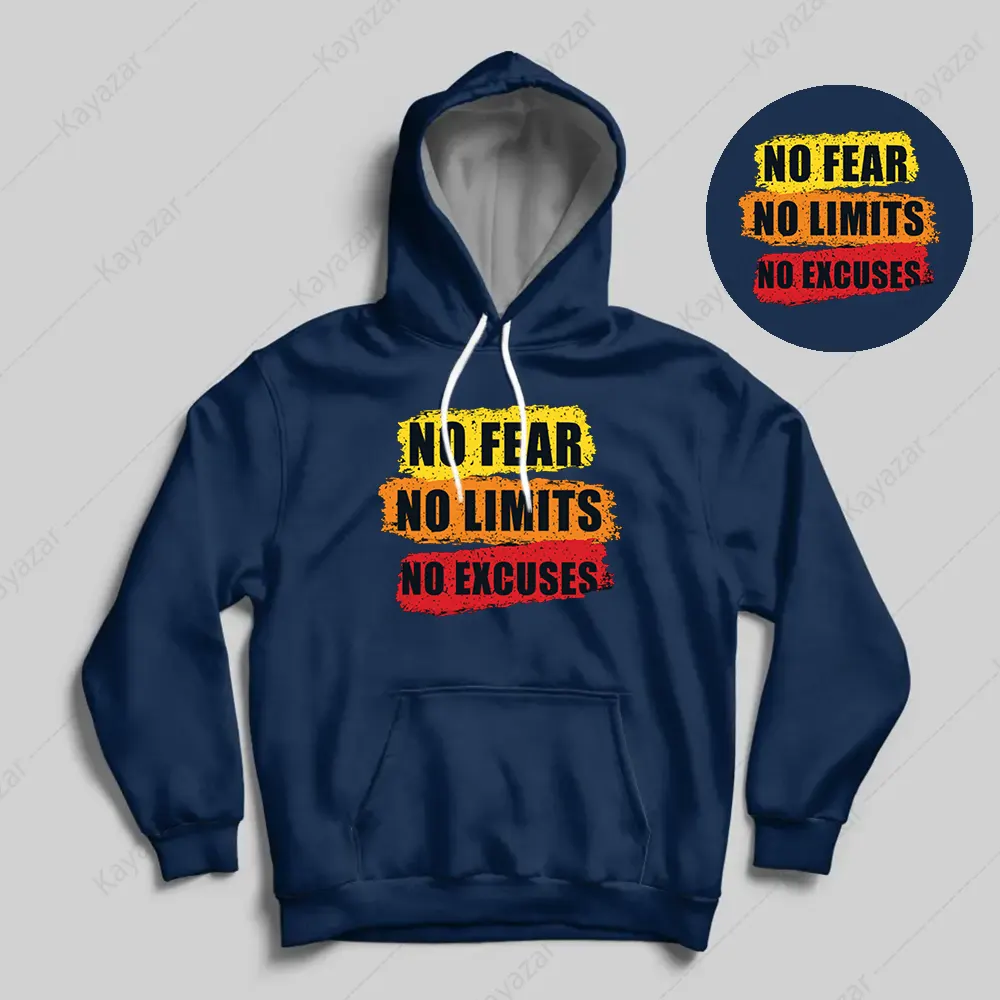 Unisex Permanent Print Hoodies - No-Excuses